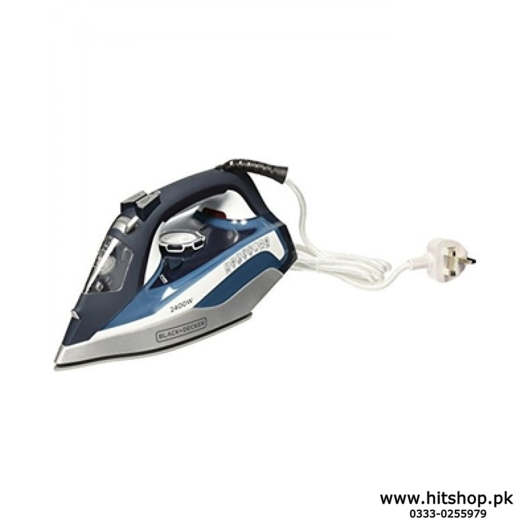 Black ND Decker Steam iron 2400wt X2150 White N Blue 